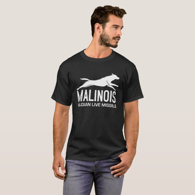 T-shirt Pastor belga - Malinois (Frente Completa)