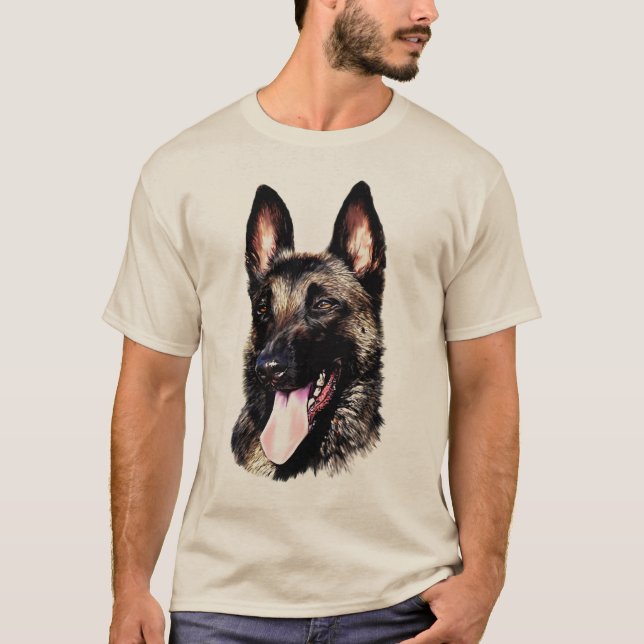 t-shirt pastor belga matizou (Frente)
