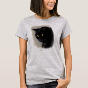 T-shirt Pastor de dama com motivo de gato