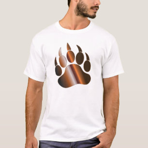 T-SHIRT PATA DE URSO EM AÇO MARROM BRONZE