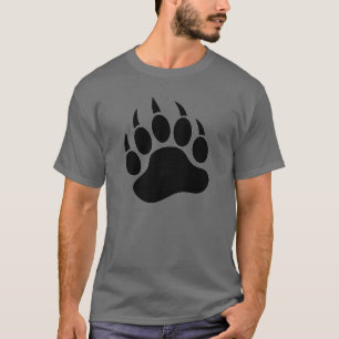 T-shirt PATA DE URSO GAY na frente WOOF atrás