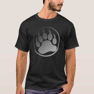 T-SHIRT PATA DE URSO PRATEADA