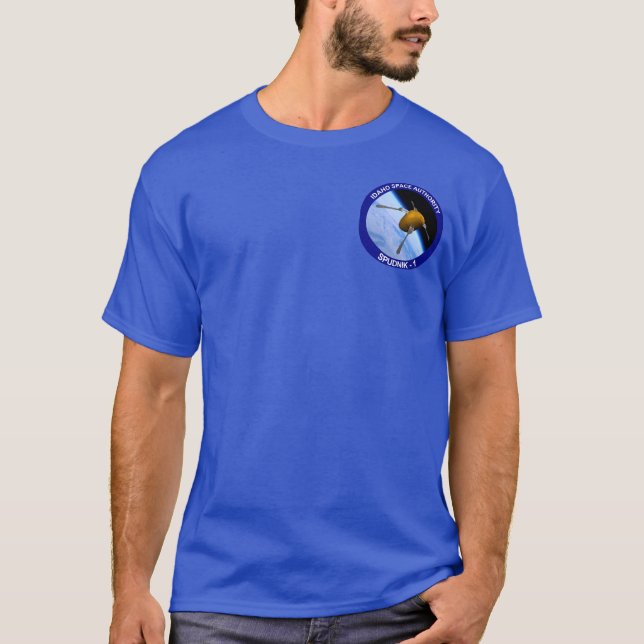 T-shirt Patch da Missão de Satélite Idaho Spudnik (Frente)