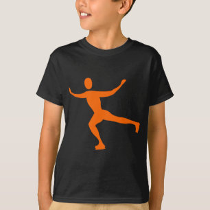 T-shirt Patinagem no gelo - laranja