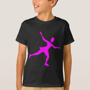 T-shirt Patinagem no gelo - magenta