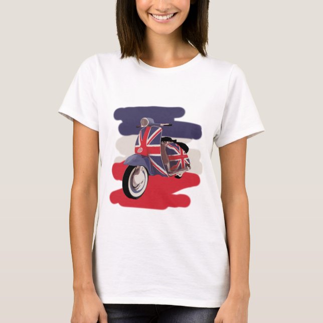 T-shirt Patinete Union Jack Brit (Frente)
