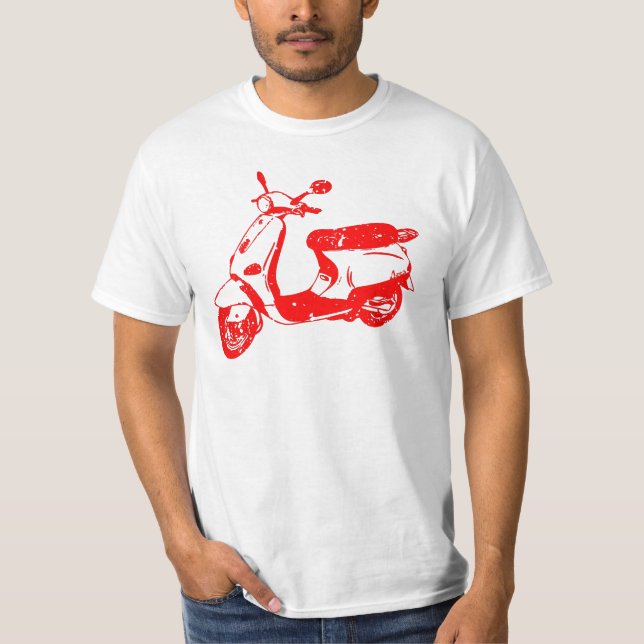 T-shirt Patinete vermelho (Frente)