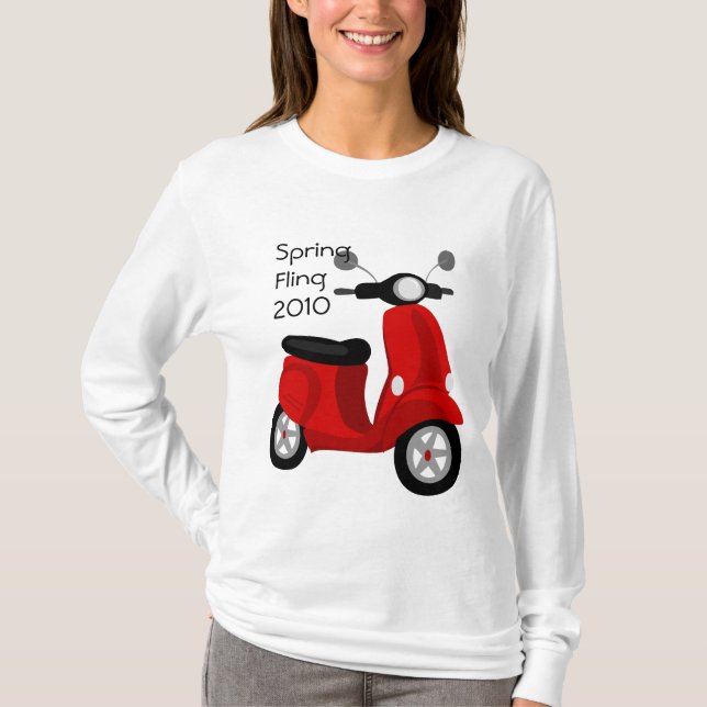 T-shirt Patinete vermelho (Frente)