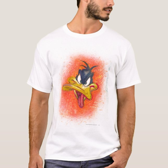 T-shirt PATINHO DAFFY™ em Laranja (Frente)