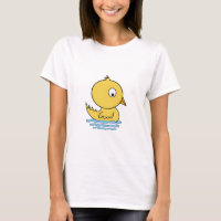 Pato amarelo dos desenhos animados