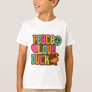 T-shirt Pato do amor da paz