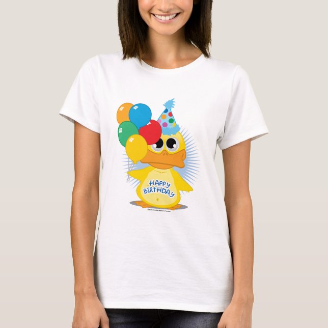 T-shirt Pato do feliz aniversario (Frente)