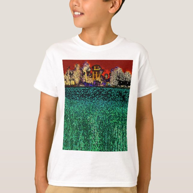 T-shirt Patrick Ranch, Chico, CA (em vermelho e verde) (Frente)
