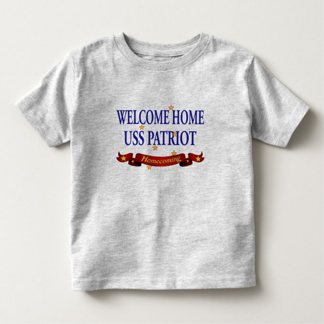 T-shirt Patriota Home bem-vindo de USS (Frente)