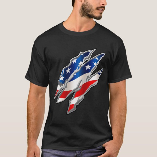 T-Shirt Patriotic Clawmarks (Frente)
