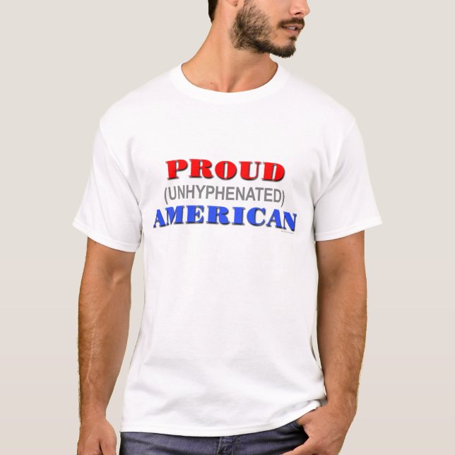 T-shirt Patriótica "Orud Unhifenated American" (Frente)
