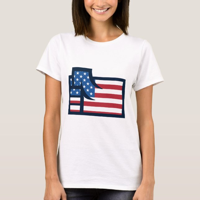 T-shirt Patriótico Americano (Frente)