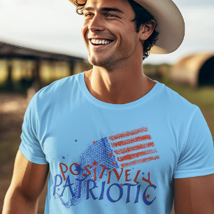 T-Shirt PATRIÓTICO AMOR AMOR AMERICANO POSITIVAMEN