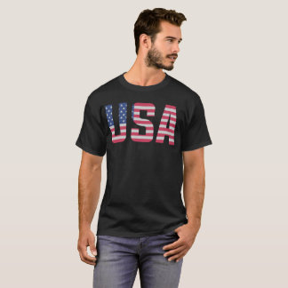 T-shirt patriótico da bandeira americana dos EUA