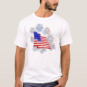 T-shirt patriótico da bandeira dos