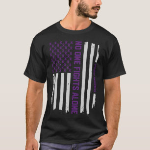 T-shirt patriótico da consciência da epilepsia d