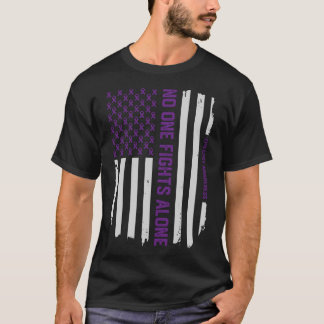 T-shirt patriótico da consciência da epilepsia da