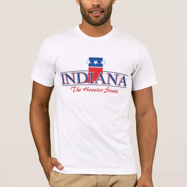 T-shirt patriótico de Indiana (Frente)