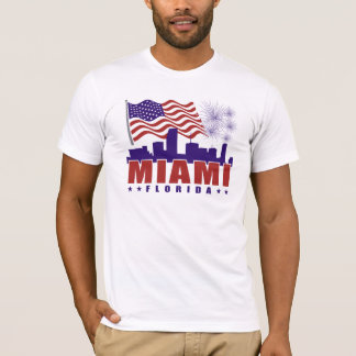 T-shirt patriótico de Miami Florida