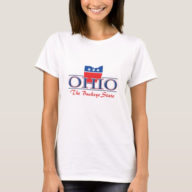T-shirt patriótico de Ohio (Frente)