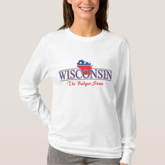 T-shirt patriótico de Wisconsin
