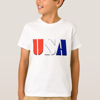 T-shirt patriótico dos EUA dos miúdos