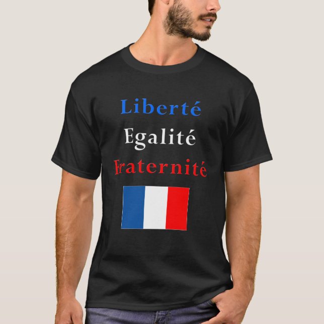 T-shirt patriótico francês - igualdade da (Frente)