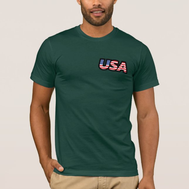 T-Shirt Patriótico Militar Humvee USA (Frente)