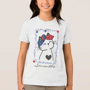 T-Shirt Patriótico Personalizado para Crianças de