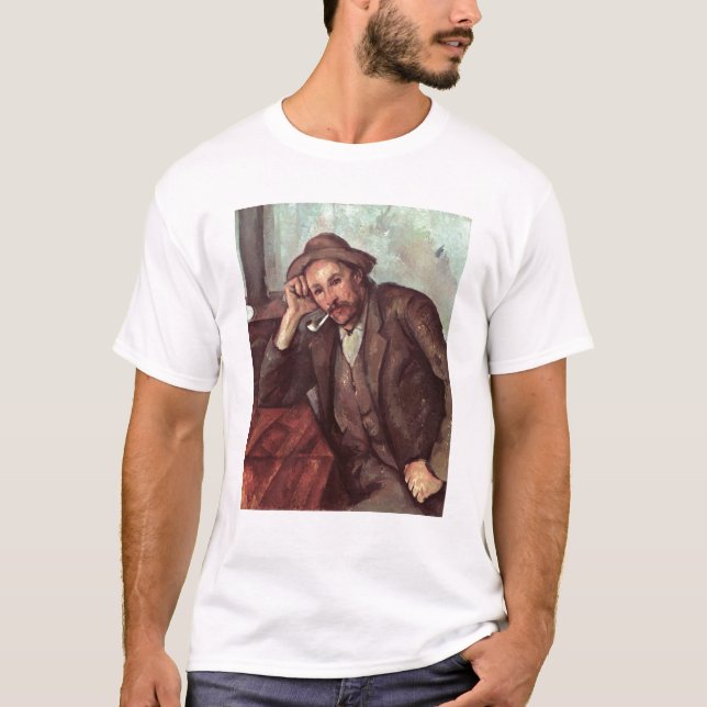 T-shirt Paul Cezanne | o fumador, 1891-92 (Frente)