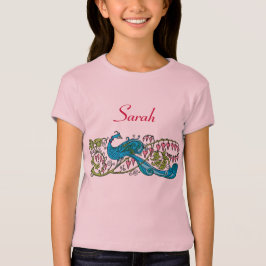 T-shirt Pavão personalizado do vintage