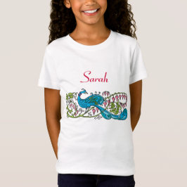 T-shirt Pavão personalizado do vintage