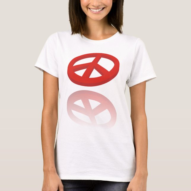 T-shirt Paz 3D / reflexões (Frente)