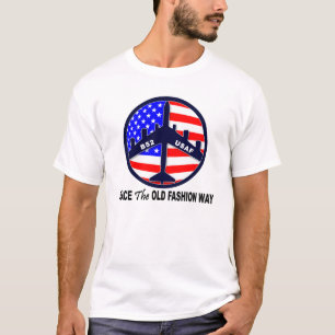 T-shirt Paz a maneira velha da forma