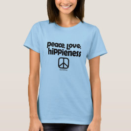 T-shirt Paz Amor Hippieess Tie Dye Blue Ladras