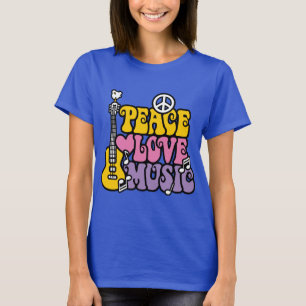 T-shirt Paz-Amor-Música