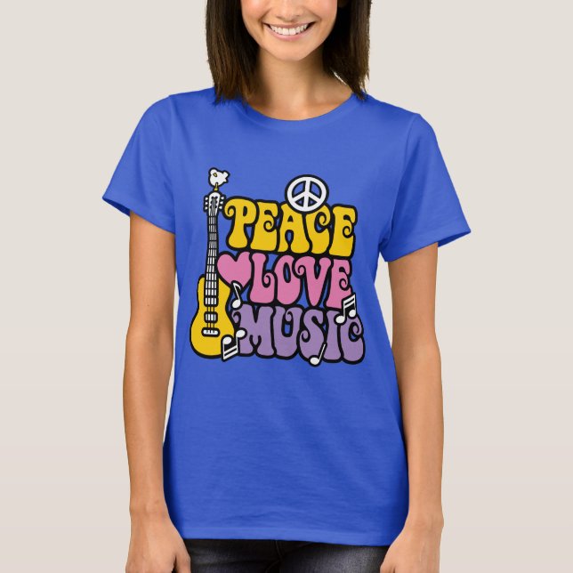 T-shirt Paz-Amor-Música (Frente)