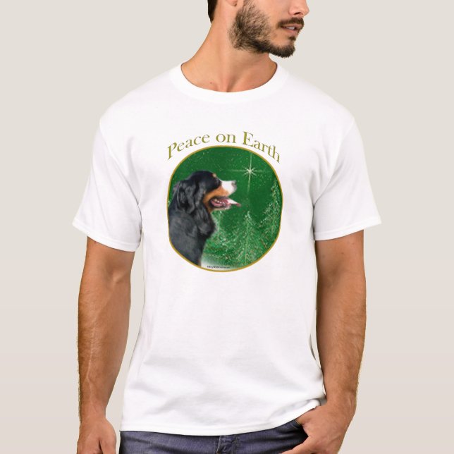 T-shirt Paz de Cão das Montanhas Bernês (Frente)