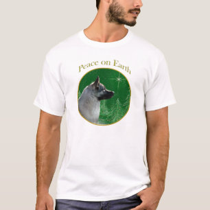 T-shirt Paz de Elkhound Norueguês