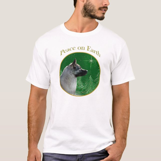 T-shirt Paz de Elkhound Norueguês (Frente)