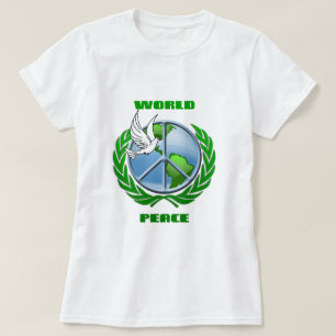 T-shirt Paz de mundo