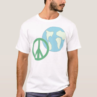 T-shirt Paz de mundo