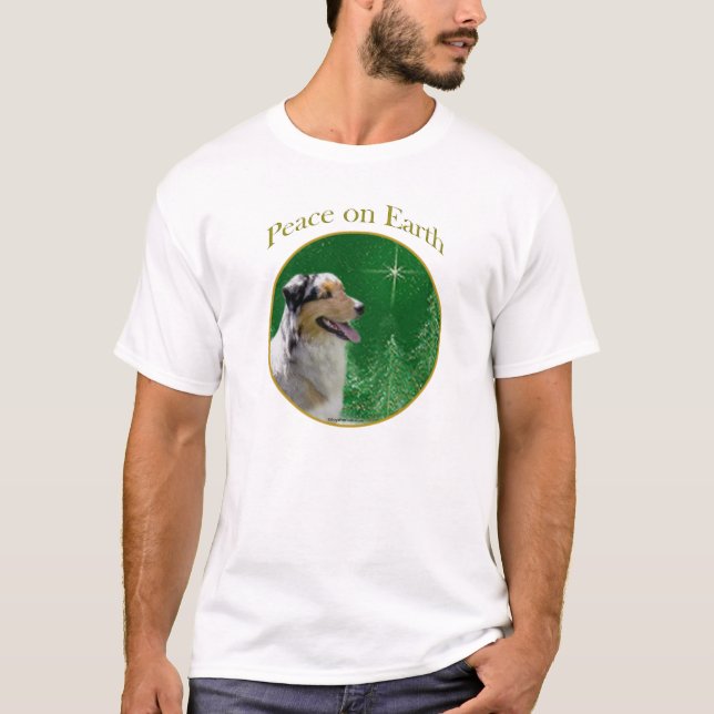 T-shirt Paz de Pastor Australiano (Frente)