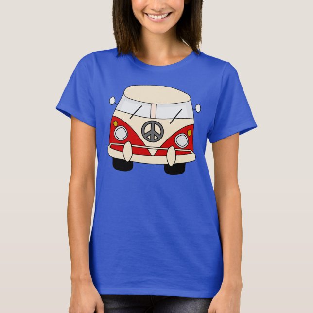 T-shirt Paz do hippy (Frente)