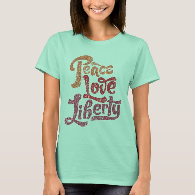 T-Shirt Paz Love Liberty (Frente)